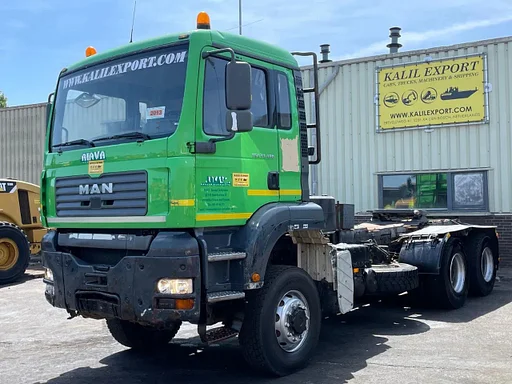 MAN TGA 33.480 Heavy Duty Tractor 6x6 Full Spring Suspension Manuel Gearbox Hydraulic Kit Good Condition