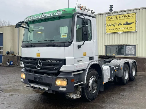 Mercedes-Benz Actros 3351 MP2 Heavy Duty Tractor 6x4 V8 Manual Gearbox Big Axle Retarder Hydraulic Pump Steel Suspension Good Condition