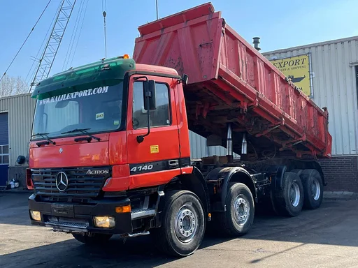 Mercedes-Benz Actros 4140 Meiller Kipper 8x4 V6 EPS Gearbox 3 Pedals Big Axle's Full Spring Airco Good Condition