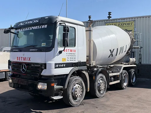 Mercedes-Benz Actros 4141 Concrete Mixer 8x4 EPS Gearbox 3 Pedals Full Steel Suspension Big Axle Airco Good Condition