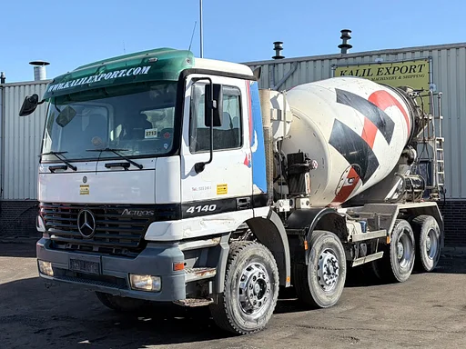 Mercedes-Benz Actros 4140 Concrete Mixer 8x4 EPS Gearbox 3 Pedals Full Steel Suspension Big Axle Good Condition