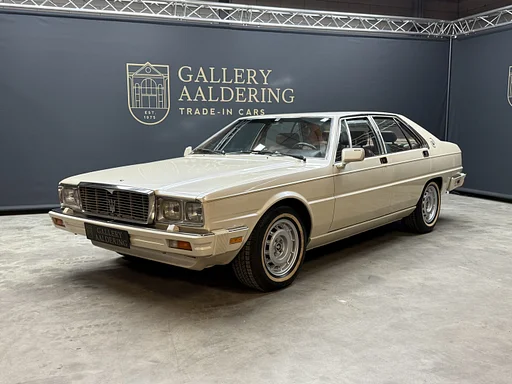 Maserati Quattroporte III "Project car" Used as a static display in a private collection belonging to a member of a Royal Family, A challenging project with potential, A fantastic interior with an abundance of 80s flair, Elegant Maserati sports saloon featuring era-evoking Giugiaro design, Mainly the technical part needs attention, An equitable project where you set the boundaries,
