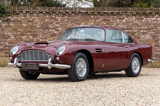 Aston Martin DB5 "Left hand drive, Matching Numbers and colors" In good condition- that tells you to drive as it's meant to be driven, Left-hand drive and the "Vantage" carburetor (triple) setup, Well-documented with build sheets - photos and other files, An Aston Martin DB5 that hasn’t been overly restored and has therefore retained its “patina” - its original character - charm and history, Ordered and delivered in luxurious Dubonnet Rosso,