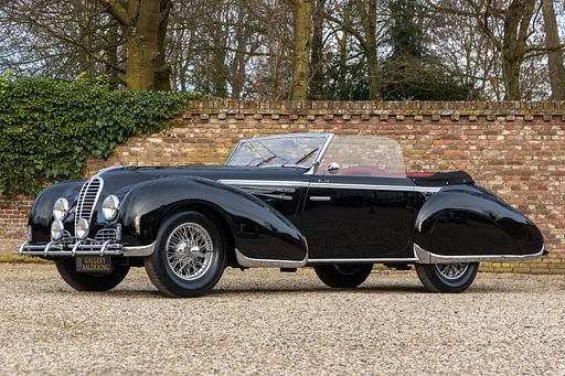 Delahaye 135MS One of Delahaye's finest creations in pristine condition, A kind of perfect marriage between technology (Delahaye) and style (Figone and Falaschi) in the Art Deco period, One of the nine known examples still in existence out of the 18 that were originally produced,Exceptionally rare and prestigious Figoni et Falaschi, "Matching numbers"