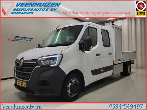Renault Master 2.3DCI Pick-up Dubbele Cabine 3500kg Trekgewicht Euro 6!