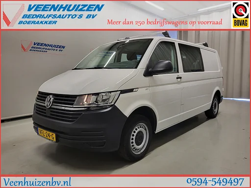 Volkswagen Transporter 2.0TDI L2/H1 Dubbele Cabine Euro 6!