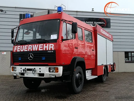 Mercedes-Benz 1124 AF 4x4 - 1.600 ltr  -Feuerwehr, Fire brigade- Crew Cab - Expeditie, Camper