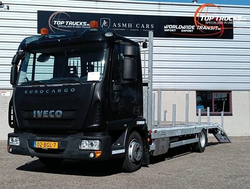 Iveco Eurocargo 12-60 Camion porte-engins, porte-machines, porte-voitures - Euro 6 - Climatisation - Manuel