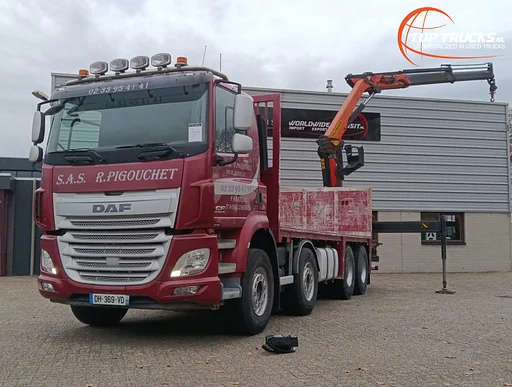 DAF CF 510 FAD 8x4 - Palfinger 16TM Kraan, Crane, New Engine -Retarder -Hubreduction -Airco