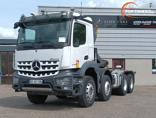 Mercedes-Benz Arocs 4146 8x4 Palfinger 24t. Hakenlift, Abrollkipper - Euro 6 E - Mirrorcams - Navigation - Klimaanlage