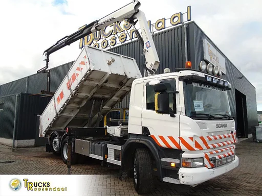 Scania P360 6X2 + HMF 1420 K2 + REMOTE + TIPPER + EURO 5