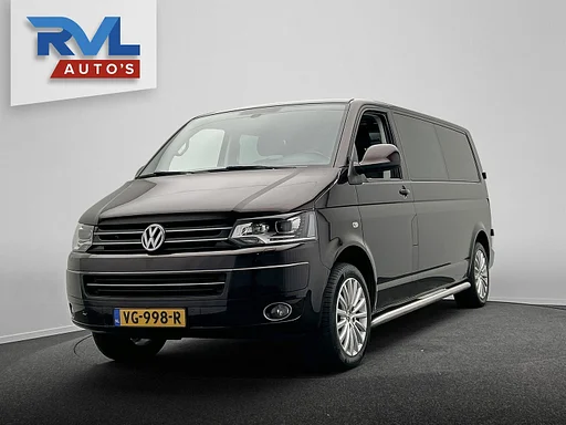 Volkswagen Transporter 2.0 TDI L2H1 DC Comfortline Automaat Navigatie Trekhaak Cruise Control Glasslook Bearlock beveiliging