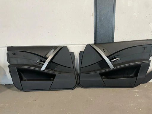 Deurpanelen zwart leder BMW 5-serie Touring E61 ('04-'07)