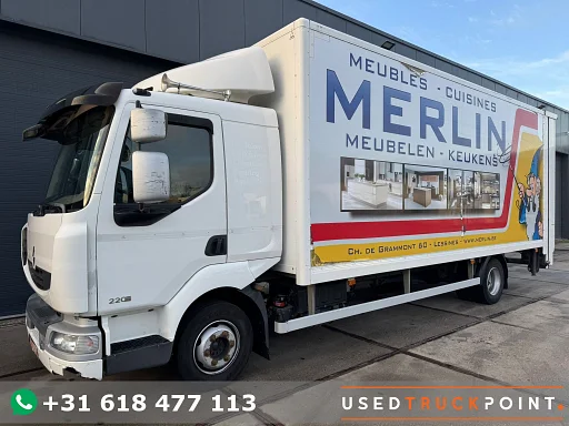 Renault Midlum 220 DXI / Verhuis / Manual / Klima / TUV: 3-2026 / Belgium Truck