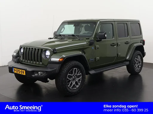 Jeep Wrangler Unlimited 4xe 380 80th Anniversary | carro de reboque | câmera | Leder | navigatie | domingo Open!