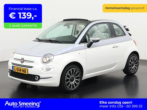 Fiat 500C 1.2 Collezione Lounge | Cabrio | Parkeersensor | Navigatie | Zondag Open!