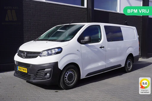Opel Vivaro 2.0 CDTI L3 Automaat Dubbele Cabine EURO 6 - Airco - Cruise - Camera - € 18.950,- Excl.