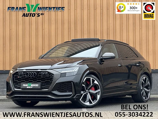 Audi RSQ8 4.0 TFSI RS Q8 quattro | Carbon Optiek Pakket | Dynamic Plus | Keramisch | 23'' lichtmetaal | Tetto Pano | Massage | 600 Pk! | Head-up display | auto da rimorchio | Bang & Olufson |