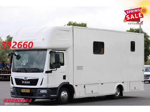 MAN TGL 8.190 Robrise Horsetruck 2 Pferde Wohnmobil Camera 61.047 KM!