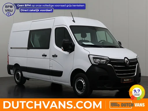 Renault Master 2.3DCi 150PK L2H2 Dubbele Cabine | 7-Persoons | Multimedia | Airco | Cruise | Trekhaak