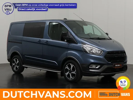 Ford Transit Custom 2.0TDCI 170PK Automaat Dubbele Cabine | Navigatie | Camera | Airco | Leder | Cruise | Betimmering