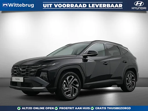 Hyundai Tucson 1.6 T-GDI HEV Premium Full Hybride automatico con Lederen bekleding, navigatie en 360 graden macchina fotografica Uit azione leverbaar!