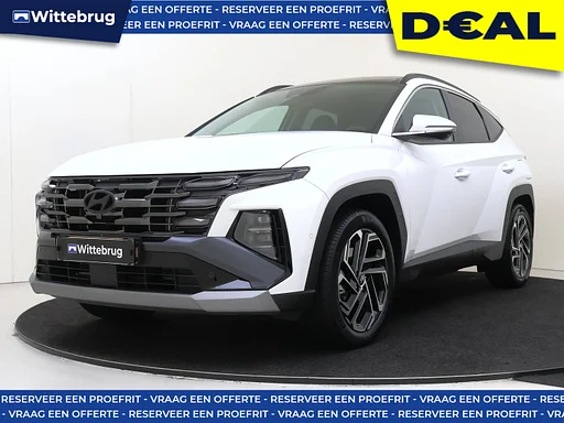 Hyundai Tucson 1.6 T-GDI PHEV Premium Sky UITVERKOOP DEAL!! | Open dak | Lederen bekleding |