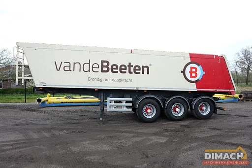 Stas 0 3913 FAK Kieptrailer 58M3 - alu chassis - luchtvering - liftas - Hyva cilinder
