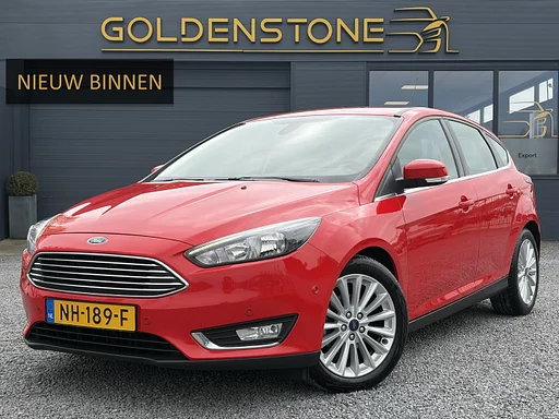 Ford Focus 1.0 Titanium Navi,125pk,Trekhaak,Dealer Onderhouden,Pdc V+A,6 Bak,N.A.P,Clima,Cruise,Nieuwe Apk bij Aflevering