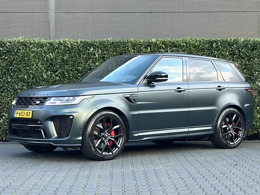 Land Rover Range Rover Sport P575 SVR Carbon Edition, SV BESPOKE SATIN, totalmente PPF, Telhado de pano SCHAALSTOELEN, MERIDIAN, 360-CAMERA, Controle de cruzeiro HUD, KEYLESS, DODEHOEK, STOELVERWARMING/VENTILATIE, STUURVERWARMING, LICHTMETAAL 22"