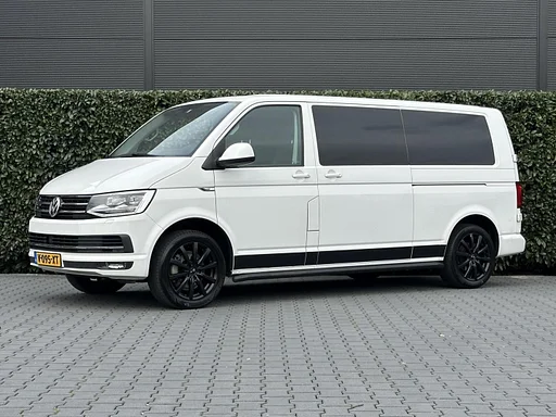 Volkswagen Transporter 2.0 TDI L2H1 DC 4Motion Highline, DUBBEL CABINE, STANDKACHEL, LEDER, NAVI, ADAPT CRUISE CONTROL, CLIMATE CONTROL, STOELVERWARMING, TREKHAAK, LED KOPLAMPEN, PDC, DAB, SIDE-BARS, LICHTMETAAL 17"