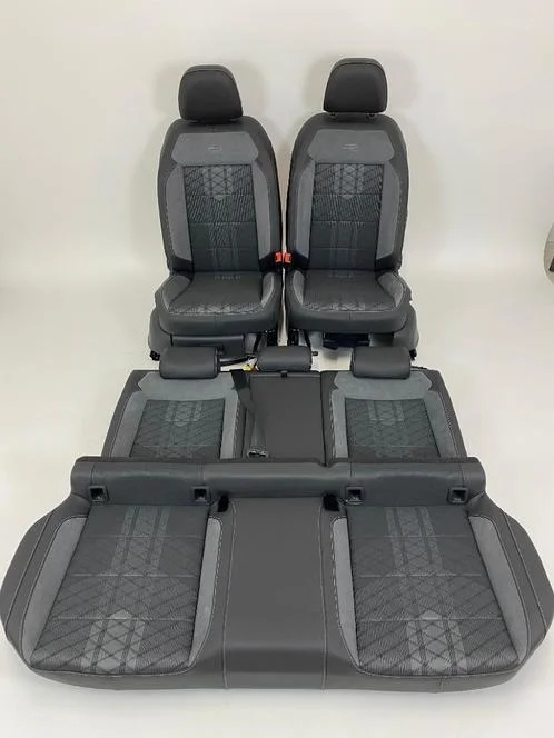 Interieur VW T-Roc R (A11) Alcantara/Stof Zwart/Grijs