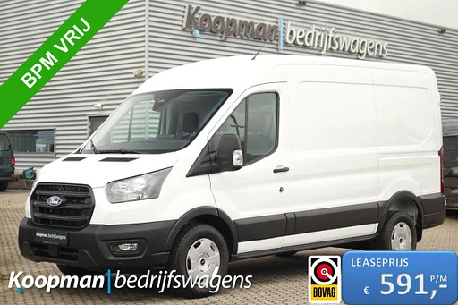 Ford Transit 350 2.0TDCI 130pk L2H2 Trend | Camera | Carplay/Android | Cruise | Lease 591,- p/m