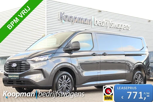 Ford Transit Custom 320 2.0TDCI 170pk L2H1 Trend | 4x4 | AWD | Automaat | L+R Zijdeur | Stoel+Stuurverwarming | Sync 4 13" | Keyless | Camera | Carplay/Android | Lease 771,- p/m