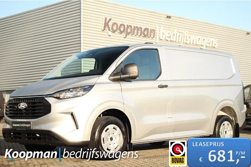 Ford E-Transit Custom 320 L1H1 Trend | 65kWh | 160kW/218pk | Trekgewicht 2300kg | Camera | Carplay/Android | Cruise | Lease 681,- p/m