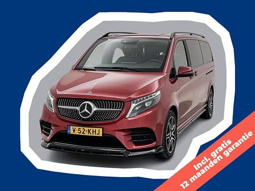 Mercedes-Benz V-klasse 250d DC L3 Gratis 12 Maanden Garantie AMG 4-Matic Maxton Spoilers Hyacinth Red metallic Dubbele Cabine Leder Dubbele Schuifdeur Lane Assist