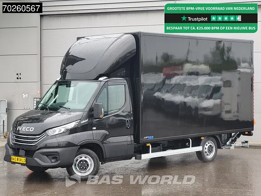 Iveco Daily 35S21 BPM VRIJ! 3.0L Automaat Laadklep Zijdeur ACC LED CarPlay Lat om Lat D'Hollandia 3,5t Trekvermogen Meubelbak Koffer Bakwagen 21m3 Airco