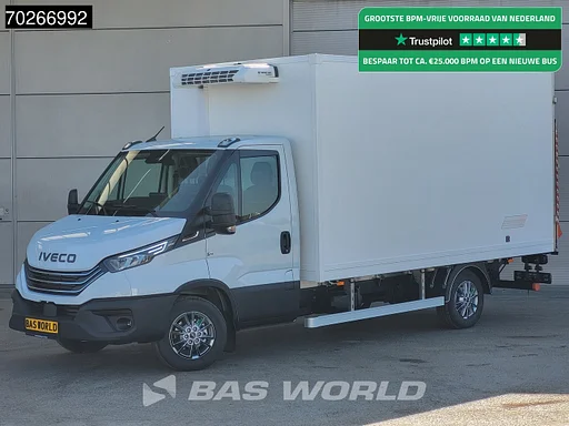 Iveco Daily 35S18 BPM VRIJ! 3.0L Laadklep Koelwagen Vriezer Thermoking V-200 MAX 220V stekker -18 LED Navi Airco ACC Koel Koeler Kühler Kühlwagen Kühlkoffer Vries Frigo Bakwagen Airco