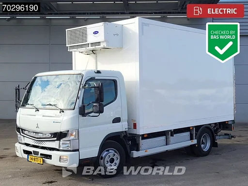 Mitsubishi 7C18 Mitsubishi 4X2 100% Electric! NL-Truck Carrier Vatna 400 H cooler Ladebordwand Navi Automatic