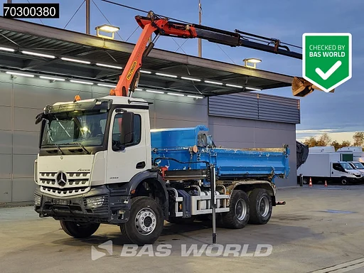 Mercedes-Benz Arocs 3343 6X4 Palfinger PK12.501 SLD Kran Crane 7m3 tipper Big-Axle Automatic Euro 6