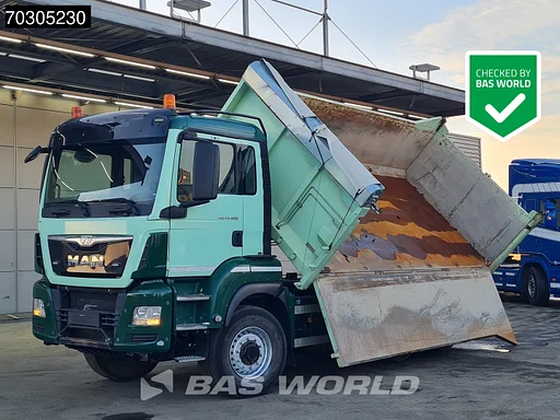 MAN TGS 26.480 6X6 13 m³ 2-way tipper Tarpaulin 6x6 Hydrodrive Big-Axle Euro 6