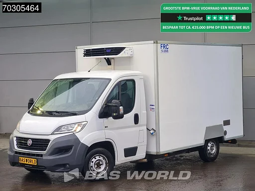 Fiat Ducato 150pk Koelwagen Zijdeur Carrier Xarios 350 230v-stekker Achterdeuren Airco Euro6 Bakwagen Gekoeld Kühl Kühler Kühlwagen Kühlkoffer Airco