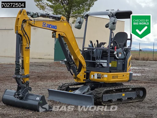 XCMG XE27 E Garantía de fábrica - 3 Cucharas - Certificado CE