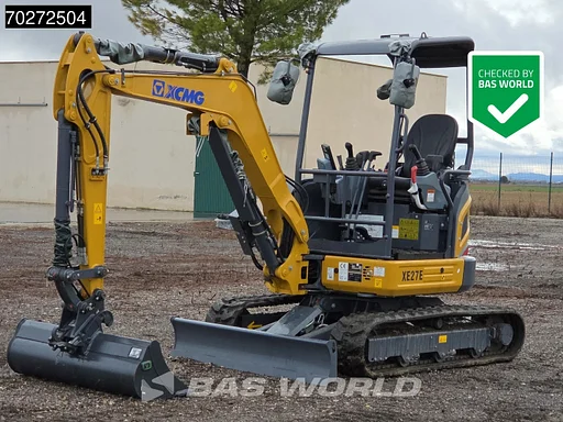 XCMG XE27 E Garantía de fábrica - 3 Cucharas - Certificado CE
