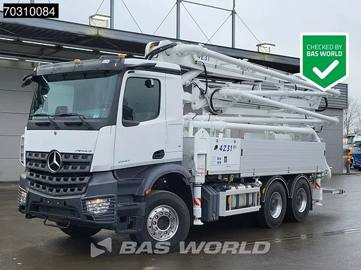 Mercedes-Benz Arocs 2843 Arocs 6X4 NEW! 31mtr 4x extendable Bonneux concrete pump Remote Control Euro 6