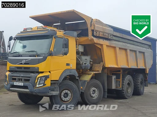 Volvo FMX 520 FMX 8X4 32m3 AJK Pusher 40Tons Payload Big-Axle Steering-Axle Powertronic Euro 3