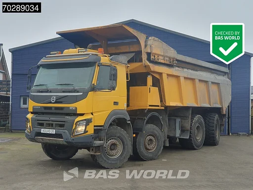 Volvo FMX 520 FMX 8X4 32m3 AJK Pusher Big-Axle Steering-Axle Powertronic Euro 3