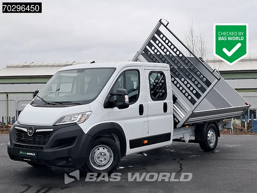 Opel Movano 140PK Driezijdige Kipper Dubbel Cabine Airco Cruise Euro6 Tipper Benne Kieper Dreiseitenkipper A/C Cruise control