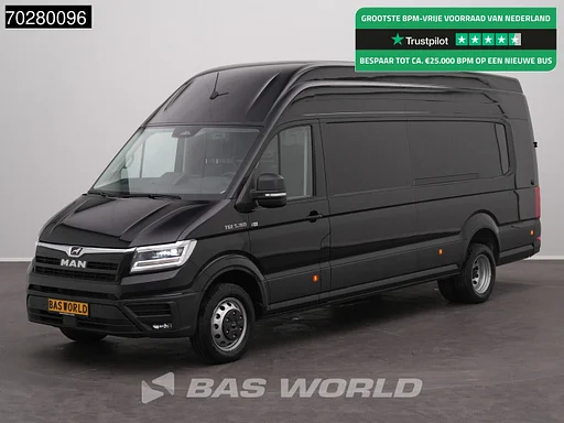 MAN TGE 5.160 Automaat L5H4 Dubbellucht ACC LED Navi Airco Cruise Camera Parkeersensoren v+a Euro6 L5 Hoog Dak XXL Airco