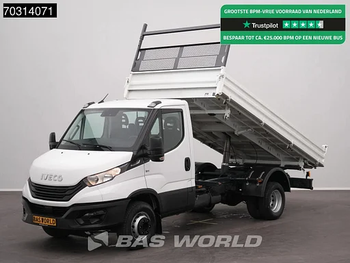 Iveco Daily 72C21 3.0L Automaat Driezijdige Kipper Dubbellucht 210PK 3,5t Trekhaak Airco Cruise Tacho 7tons Euro6 Tipper Benne Kieper Airco Trekhaak Cruise control